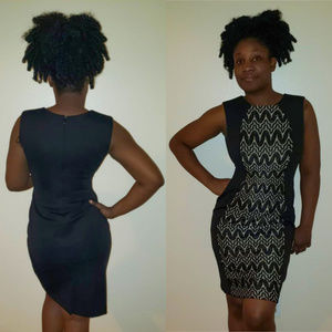 Black and Nude Dress